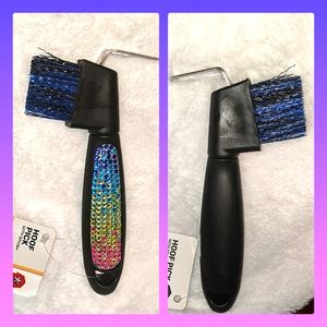 5/$25 horse hoof pick cleaner brush bedazzled handle brand new w tags